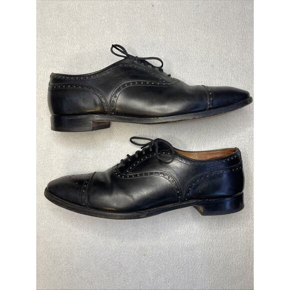 Vtg Church’s Diplomat Black Semi-Brogue Oxford 3-City London Paris NY 11.5 main image 11